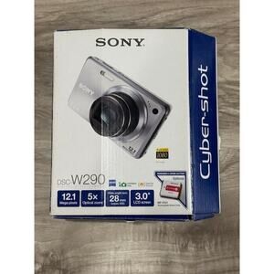 NEW Sony Cyber-Shot DSC-W290 Digital Still Full HD 1080 Camera-Silver